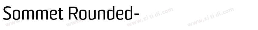 Sommet Rounded字体转换